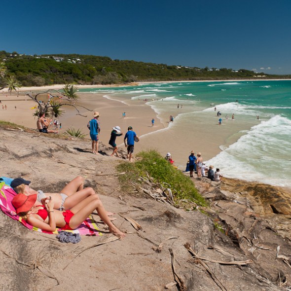cylinder beach australian sun sand sunbathing