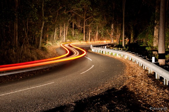 Light waves trails, long exposure, streaks