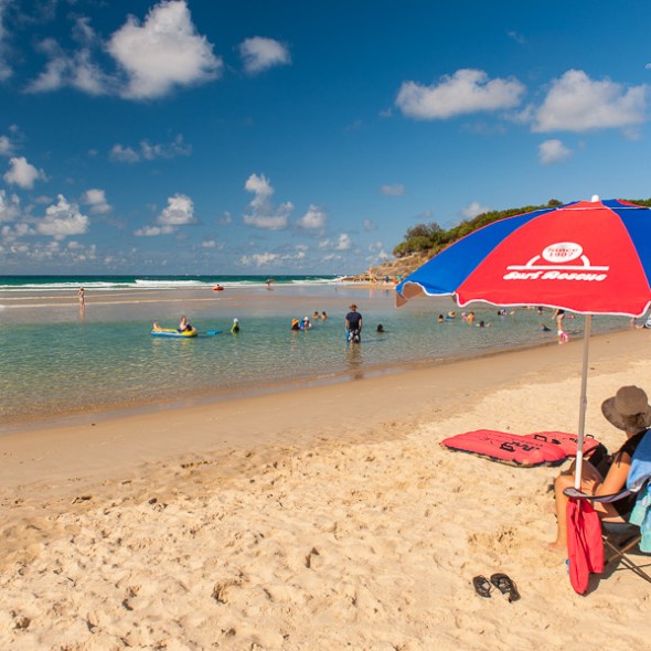 beach umbrella, sand relax