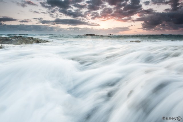 wet feet flowing water
