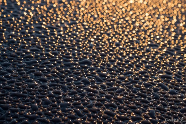 sunrise bokeh bubbles